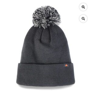 Nwt Ozark Trail Women's Waffle Knit Cuff Beanie Hat, Black Lined